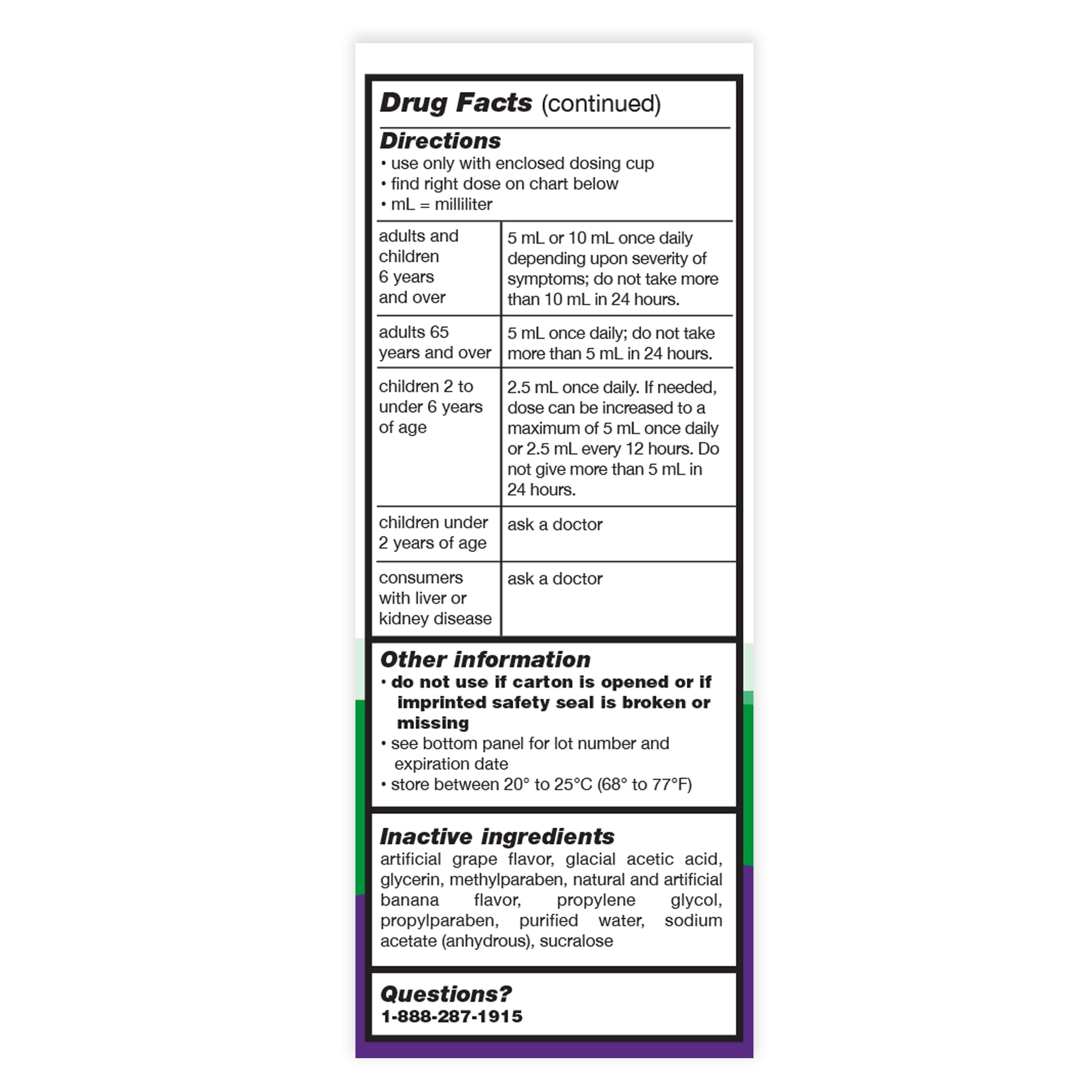Equate Children's Allergy Cetirizine Hydrochloride Antihistamine Oral Solution, Grape Flavor, 1 mg, 4 fl oz