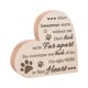thumbnail image 2 of Perro Gato Recuerdo Letrero de madera Corazón Recuerdo Duelo Regalos conmemorativos Robusto Patrón de huellas rústicas y cálidas para la decoración de Yinane placa conmemorativa, 2 of 8