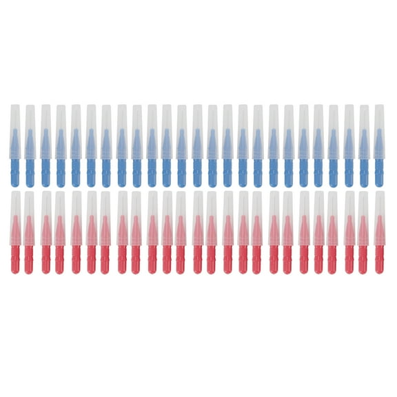 Pack Of 50 Pieces Interdental Brushes for Braces, Cleanser Interdental Brush for Cleaning, Toothpick Dental Tooth Flossing Head Oral Dental Hygiene Flosser Teeth Gum Braces Tooth Cleaning Tool