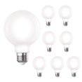 thumbnail image 4 of Bulbrite  Pack of (8) 7 Watt Dimmable Filament G25 Medium (E26) LED Bulb Clear 800 Lumens, 2700K, and 80 CRI, 4 of 5