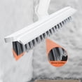 thumbnail image 7 of Tile Floor Brush Bathroom Grout Cleaner | Stiff Bristle Scrub Brush with Metal Handle | 180° Rotating V-Shape Head, Detachable Squeegee, 104cm, 7 of 7
