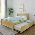 thumbnail image 1 of BEDSMART Solid Wood Full Size Bed With Trundle | Natural, 1 of 7