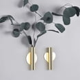thumbnail image 4 of 2 Pcs Wall Vases for Flowers Decorations Wall Mounted Metal Flower Vase Holder Small Gold Vase for Flowers Art Deco Wall Pocket Mount Flower Display Home Decor Holder, Gold, 4 of 7
