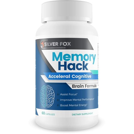 Memory Hack - Acceleral Cognitive Brain Formula - Support Mental Endurance and Focus - with Taurine & Other Powerful Natural Ingredients - Nootropic Brain Booster
