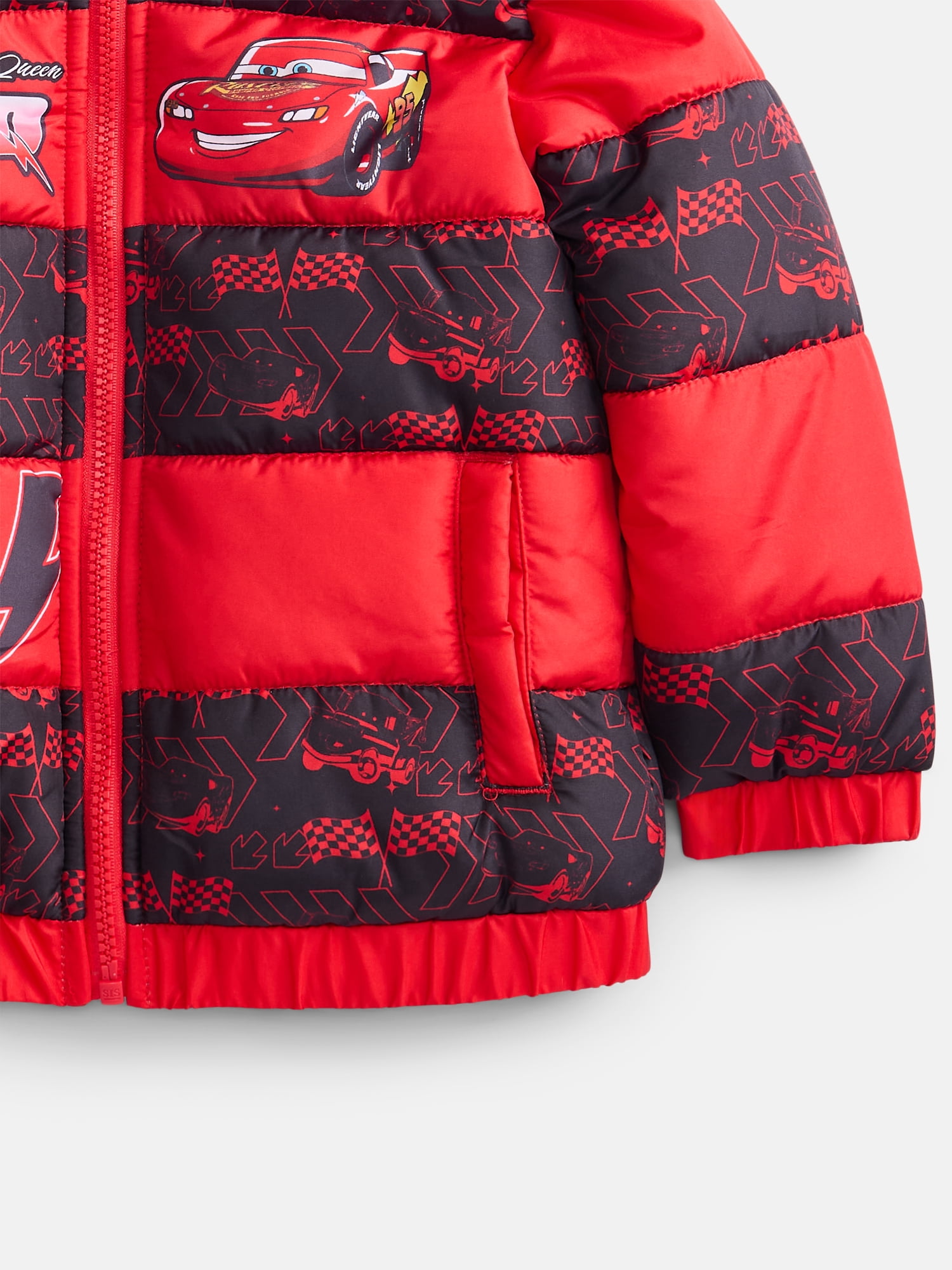Cars Toddler Boys Heavyweight Puffer Jacket, Sizes 2T-5T