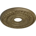 thumbnail image 3 of Ekena Millwork 16 1/4"OD x 3 5/8"ID x 1"P Wreath Ceiling Medallion (Fits Canopies up to 5 1/2"), Hand-Painted Mississippi Mud Crackle, 3 of 6