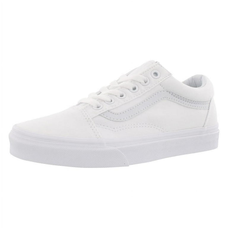 VANS Unisex Old Skool Classic Skate Shoes True White Men\'s 6.5, Women\'s 8 NEW Skate Old Skool Shoe in True White | Vans main image 2