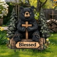 thumbnail image 5 of Gmogad Acrylic Bear & Moon Garden Stake - 11.8x7.9in Weatherproof Outdoor Decor - Spiritual-Themed Yard Art for Flower Beds & Patio Landscaping, 5 of 6