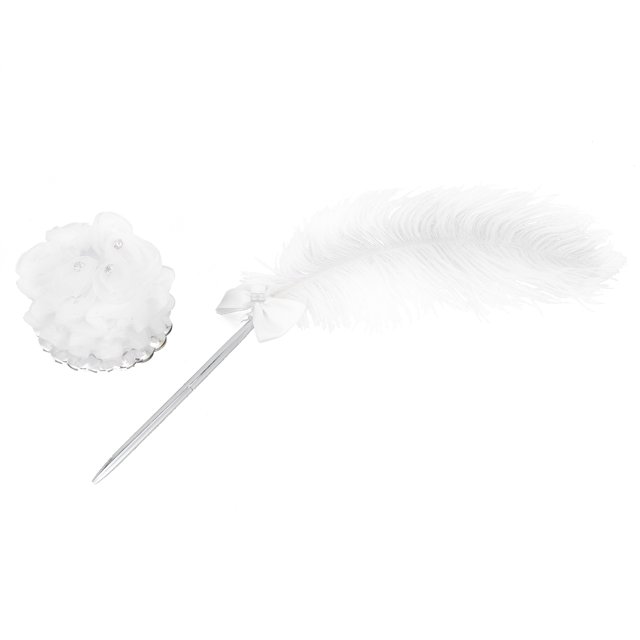 Plume Signature Stylo Plume Confortable Plume Blanche avec Haute Performance pour l'Homme pour les Conférences