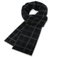 thumbnail image 2 of ZQUUVOU Women's Cotton Scarf Unisex Wool Warm Winter Scarf Plaid Classic Thickened Brushed Soft Lightweight Thermal Gift Black, 2 of 5