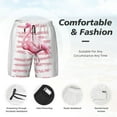 thumbnail image 5 of Balery Flamingo Mens Swim Trunks Swim Shorts for Men Quick Dry Inseam Beach Shorts with Compression Liner Pocket-X-Large, 5 of 9