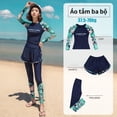 thumbnail image 2 of Conjunto Completo De Traje De Baño De Las Mujeres Muslimah Traje De Baño Hijab Cubierta Completa De Natación Burkini Badpak Gorra Niños Niño Niña, 2 of 3