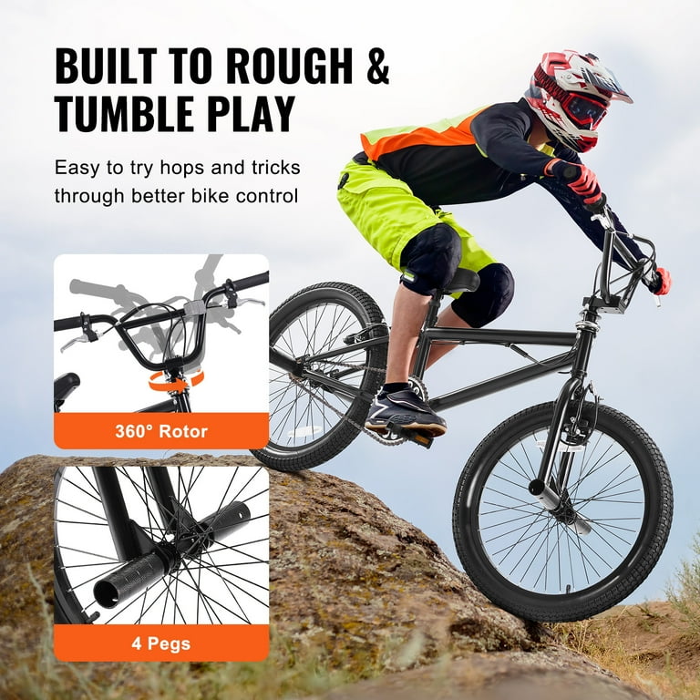 KFFKFF BMX Cycle, Freestyle Bike with 20-Inch Wheels, BMX