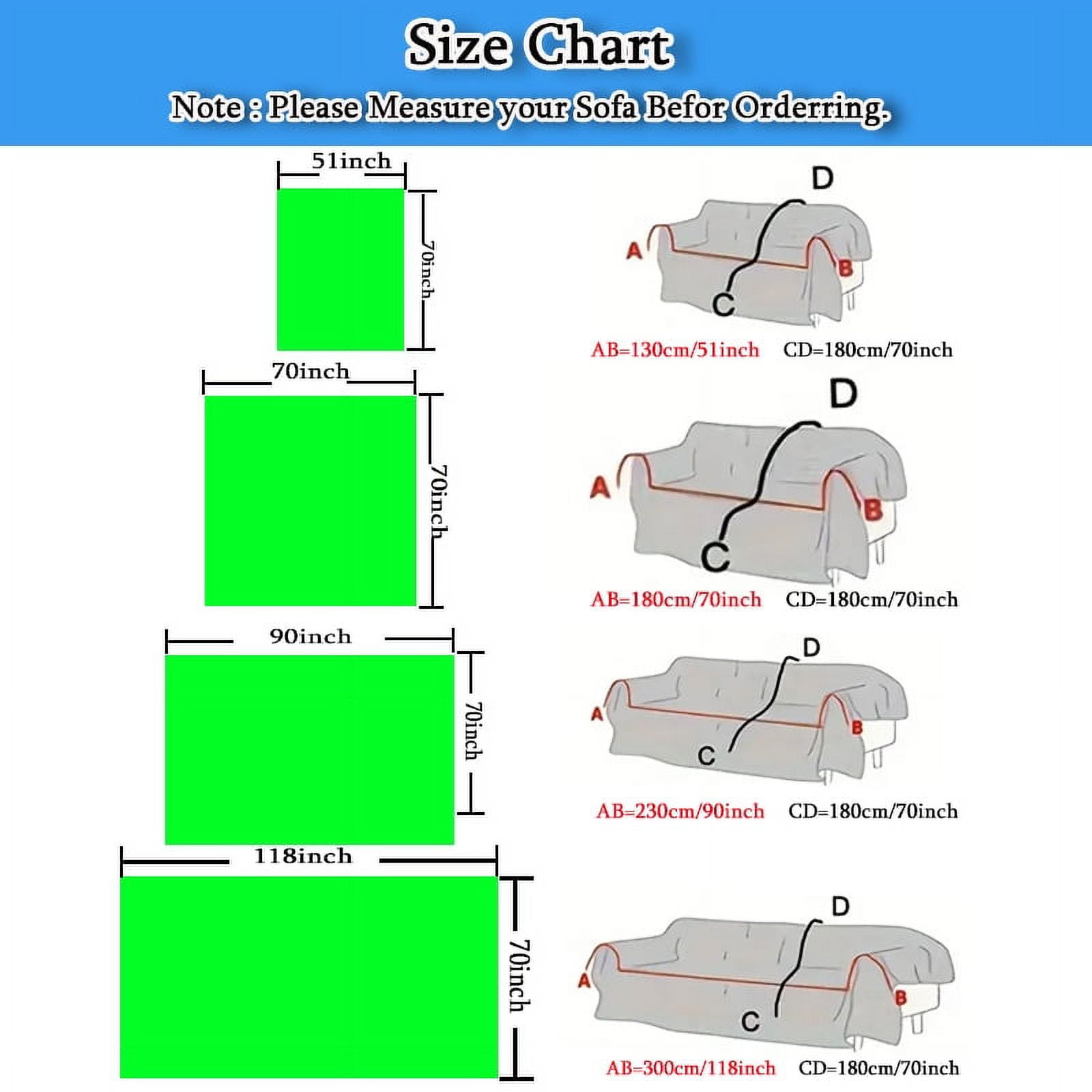 XIATIAN Couch Cover Washable Sofa Covers for 3 Cushion Couch Sofa, Sectional Sofa Protector for Living Room Pet Friendly