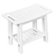 thumbnail image 5 of Banco de ducha, taburete, silla de baño con reposapiés, entrada con estante de almacenamiento y asa Blanco, 5 of 9
