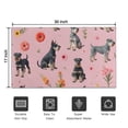 thumbnail image 5 of Schnauzer Dogs and Pioneer Flower Door Rugs,Washable Non Slip Door Mats Indoor,Decorative Door Mats,Entry Mat Indoor for Entrance,Bedroom,Kitchen,Bathroom,17"x30", 5 of 6