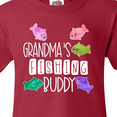 thumbnail image 4 of Inktastic Grandma's Fishing Buddy with Colorful Fish Youth T-Shirt, 4 of 5