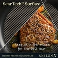 thumbnail image 6 of Anolon X Hybrid 2 Piece Nonstick Induction Frying Pan Set, Charcoal Gray, 6 of 11