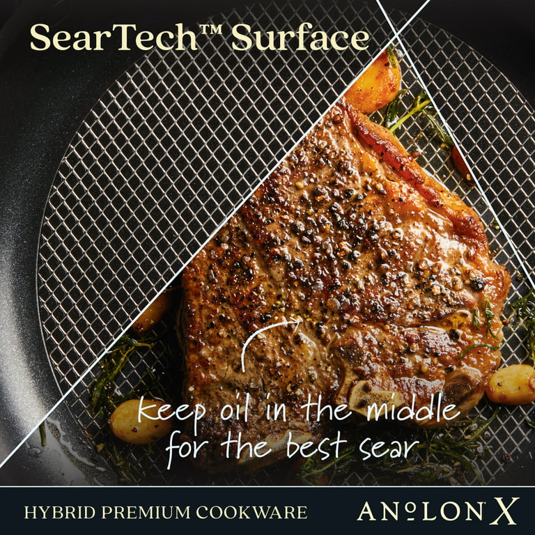 Anolon X Hybrid Nonstick Aluminum 7pc CookwareSet 