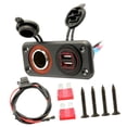 thumbnail image 3 of Panel de corriente USB marino de 12V, toma de mechero, puertos USB dobles Panel de impermeable para automóvil Vehículo marino Motocic Cola panel de enchufe usb del coche, 3 of 8