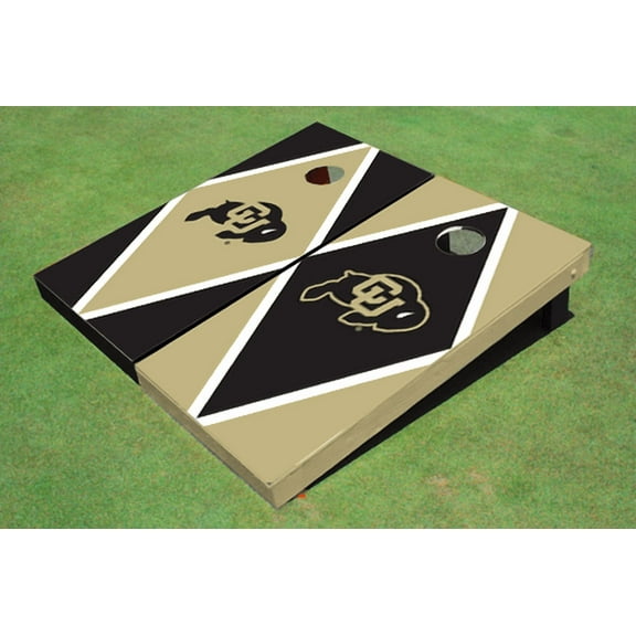 University of Colorado Alternating Diamond Cornhole Boards