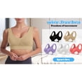thumbnail image 2 of FAZVAOO Wireless Bras for Women ,3 Pack Sports Mesh T Shirt Bra with Removable Pads,Size S-5XL, 2 of 9