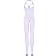 thumbnail image 3 of Lovskoo 2024 Valentines Day Men's Sleepwear Fishnet Bodystocking See-Through Fishnet Stocking One-Piece Mesh Bodysuit Watermelon Red Free Size, 3 of 4