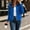 Blue, variant on Women's Crew Neck Full Zip Rib Knit Cardigan, Long Sleeve Slim Cropped Casual Knit Jacket for Spring Fall Daily Layering