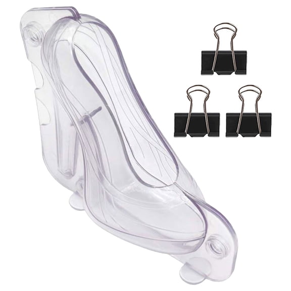 ELAYARD 1Set Plastic Shoe Shape Chocolate Mold Flexible Non Stick Baking Tool for Kitchen