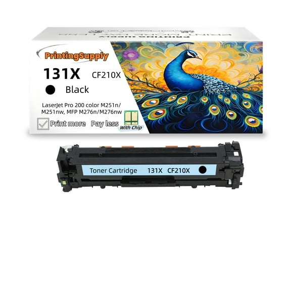 High-Yield Black Toner Cartridge For HP 131X CF210X Compatible with HP LaserJet Pro 200 color M251n M251nw MFP M276n MFP M276nw imageClass MF8280Cw