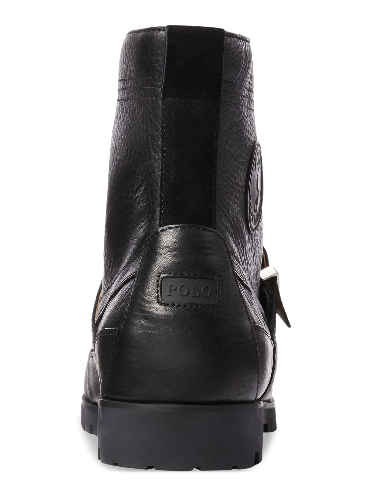 POLO RALPH LAUREN Mens Black Lug Sole Buckle Accent Ranger 