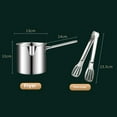 thumbnail image 1 of Wholesale 304 Stainless Steel Mini Deep Fryer with Integrated Filter Basket - Compact Japanese-Style Cooking Pot for Home Use, Ideal for Chicken Tenders & Snacks, Includes Food Clip, Durable &, 1 of 6
