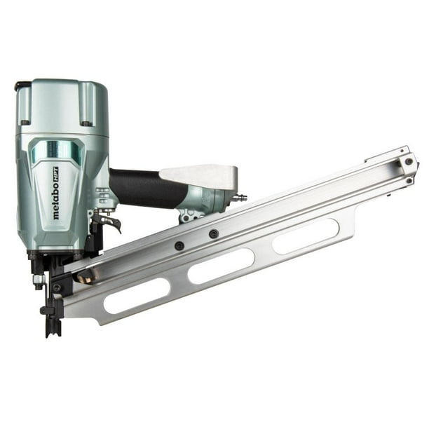 Metabo Hpt 3 1/4" 21 Degree Pneumatic Framing Nailer With Depth Adjustment And Aluminum Magazine