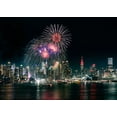 thumbnail image 2 of Dai, Wei 18x14 White Modern Wood Framed Museum Art Print Titled - The City That Never Sleeps, 2 of 4