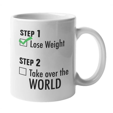 

Lose Weight & Take Over the World Workout Motivation Coffee & Tea Mug (11oz)
