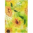 thumbnail image 2 of Sunflower Flowers Rectangle Tablecloth, Dust Proof Anti Wrinkle Wipeable Table Cloth Tabletop foration of Dinner Kitchen Wedding Holiday Party 54"x54" Decor Gift, 2 of 7