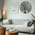 thumbnail image 3 of Metal Wall Art - Tree of Life - Family Tree Metal Wall Decor Home Office Decoration Bedroom Living Room Décor, 3 of 11