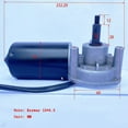 thumbnail image 2 of Moteur à Engrenages Turbo 80W, 24V DC Couple Élevé Basse Vitesse Moteur à Engrenages Réglable CW/CCW, 2 of 6