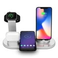 thumbnail image 4 of Qi-certified 4-in-1 wireless charging stand for iPhone 12, 11, X, XR, XS, Samsung Galaxy S9, S8, iWatch, Airpods, and more, 4 of 8
