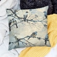 thumbnail image 2 of BANET  Bird Throw Pillow Covers -  Watercolor Blue Birds Pillow Case Vintage Leaves Ink Painting Farmhouse Pillow Cover Decorative Cushion Covers for Couch Home Decor 24x24in, 2 of 5