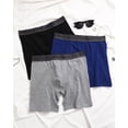 thumbnail image 6 of Finetoo Men's Underwear Boxer Briefs Moisture Wicking Breathable Cotton Stretchy Brief for Men 3 or 5 Pack, 6 of 6