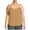 Khaki, variant on OIOLOYJM Oversized Camisole for Women Casual Adjustable Spaghetti Strap Tank Top Cotton Fashion Cozy Cami Undershirts Black L