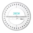 thumbnail image 2 of BE-TOOL 360 Degree Protractor Ruler Circle Measuring Tool for Drawing Measure Engineering Plastic, 2 of 6