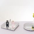 thumbnail image 3 of Bandeja de metal Bandeja de almacenamiento de hierro de estilo europeo Bandeja decorativa de cristal para cosméticos Adornos ligeros de lujo, 3 of 5