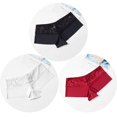 thumbnail image 1 of TrowBridge bragas de encaje para mujer, bóxer de satén de seda suave, ahuecada Sexy ropa interior, pantalones cortos femeninos dulces, lencería acogedora transpirable, 1 of 4