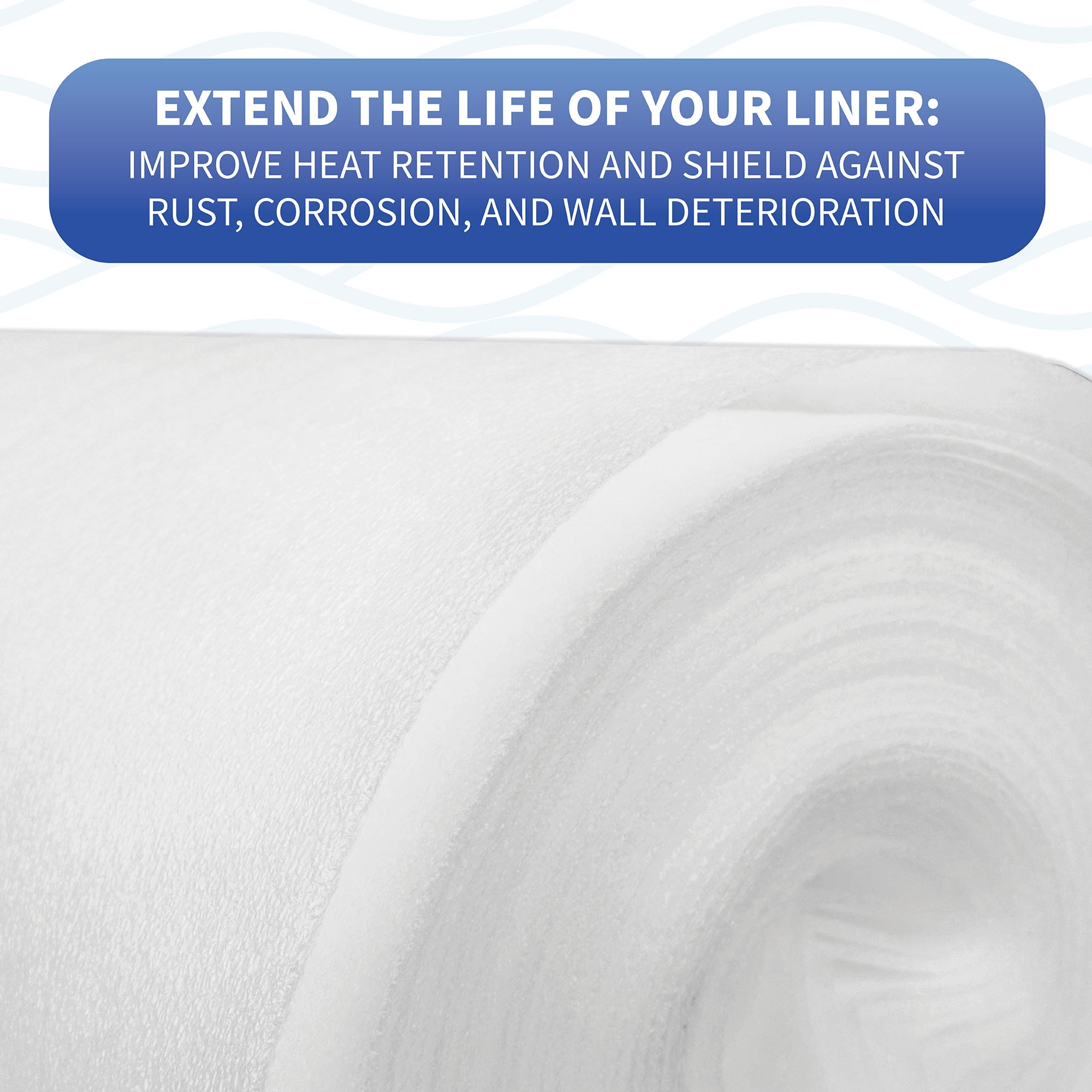 Blue Wave Above Ground Closed Cell Pool Wall Foam - 1/8-in x 48-in x 100-ft