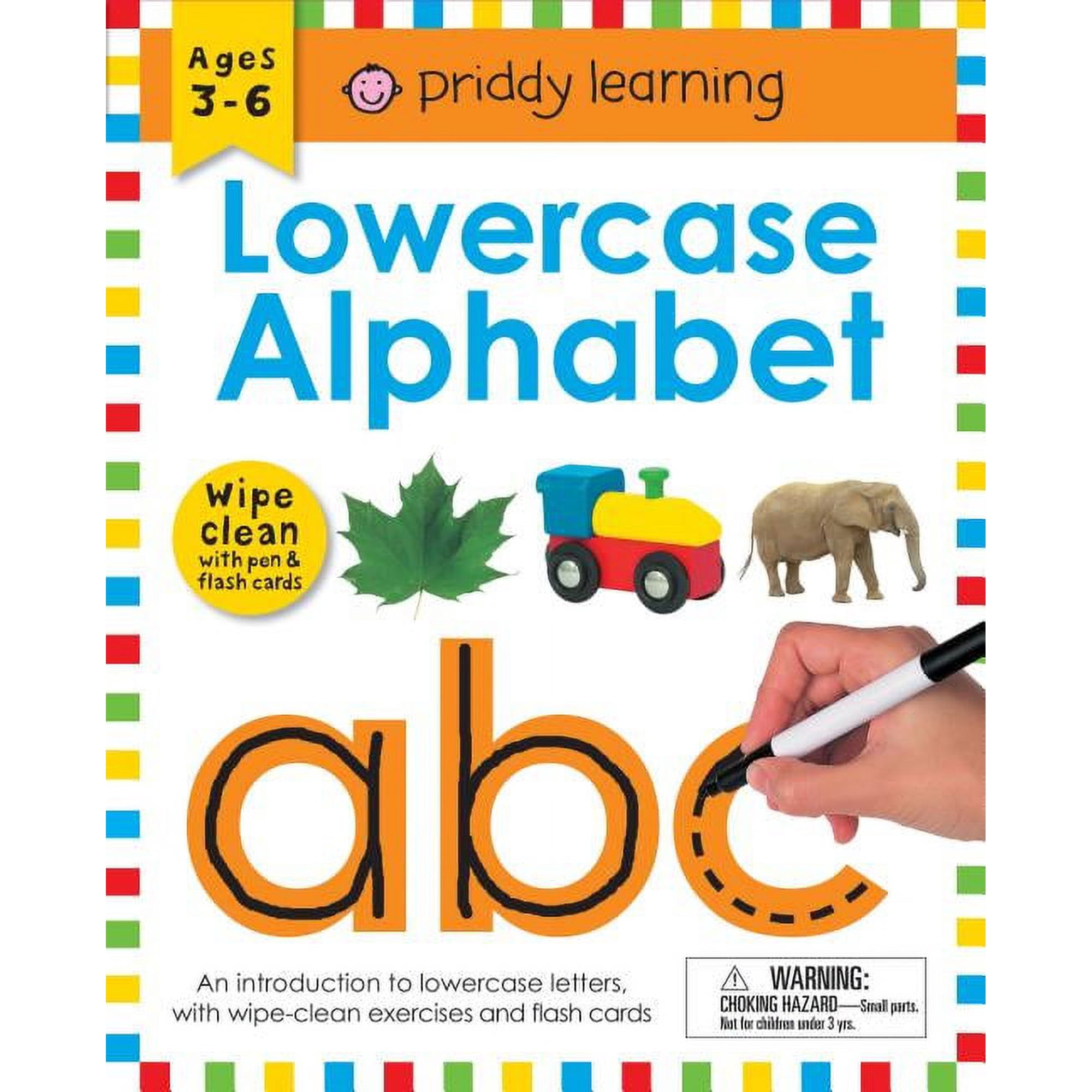 Wipe Clean Learning Books: Wipe Clean Workbook: Lowercase Alphabet (enclosed spiral binding) : Ages 3-6; with pen & flash cards (Other)