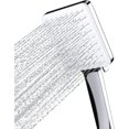 thumbnail image 1 of Pommeau de Douche, Grande Pommeau de Douche Carré avec Contrôle à une Main, Haute Pression avec 6 Douchettes, 1 of 5