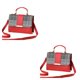 thumbnail image 1 of Jumpingount Bolso de hombro de cuero de PU de moda para mujer - Bolso de hombro de moda de bandolera de alta capacidad rojo 1 rojo 1 2Conjunto, 1 of 6