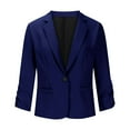 thumbnail image 6 of Lightning Sales of Today, BiZtdJrK Womens Blazers for Work Casual Open Front Cardigan Office Business Suit Jackets 2025 Lightweight Slim Fit Long Sleeve Blazer Dark Blue XL, 6 of 9